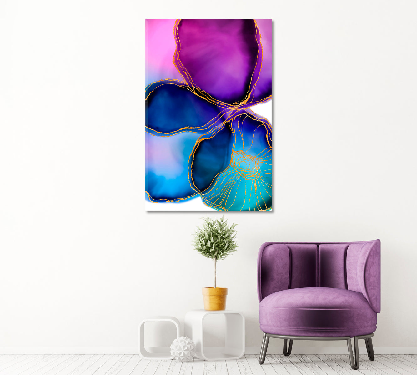 Tender and Elegant Abstract Pattern Canvas Print ArtLexy   