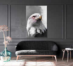 Eagle Portrait Canvas Print ArtLexy   
