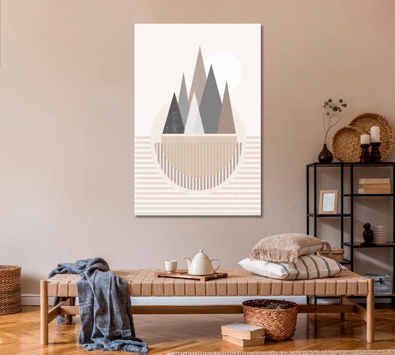 Abstract Boho Mountain Landscapes Canvas Print ArtLexy   