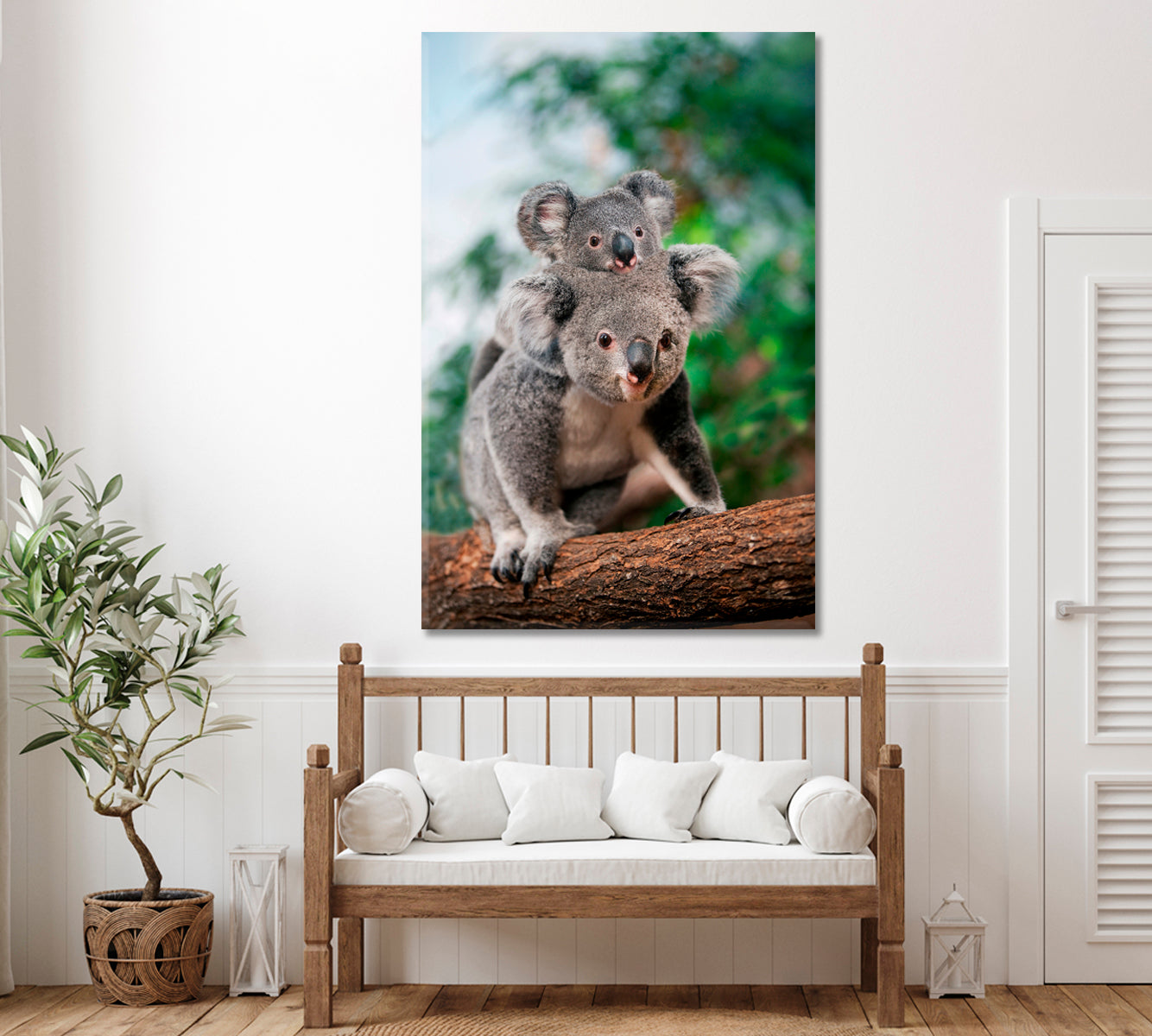 Koala Family Canvas Print ArtLexy   