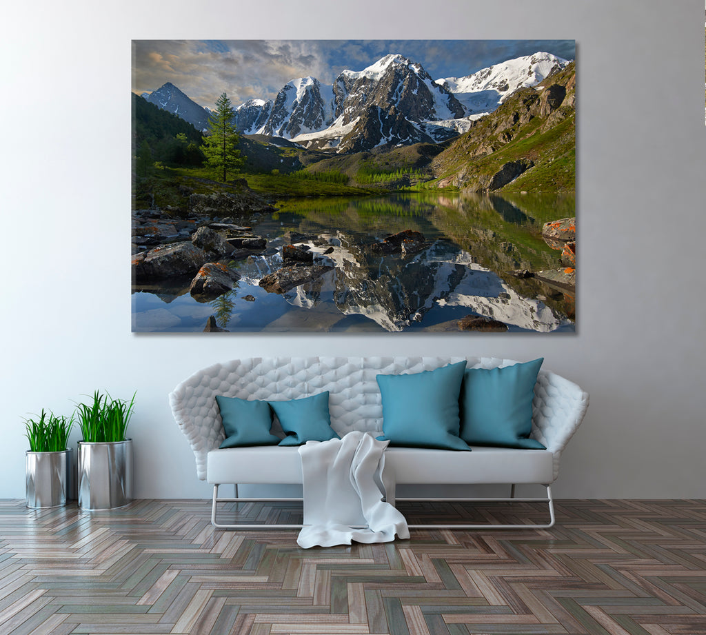 Mountain Lake Siberia Altai Canvas Print ArtLexy   