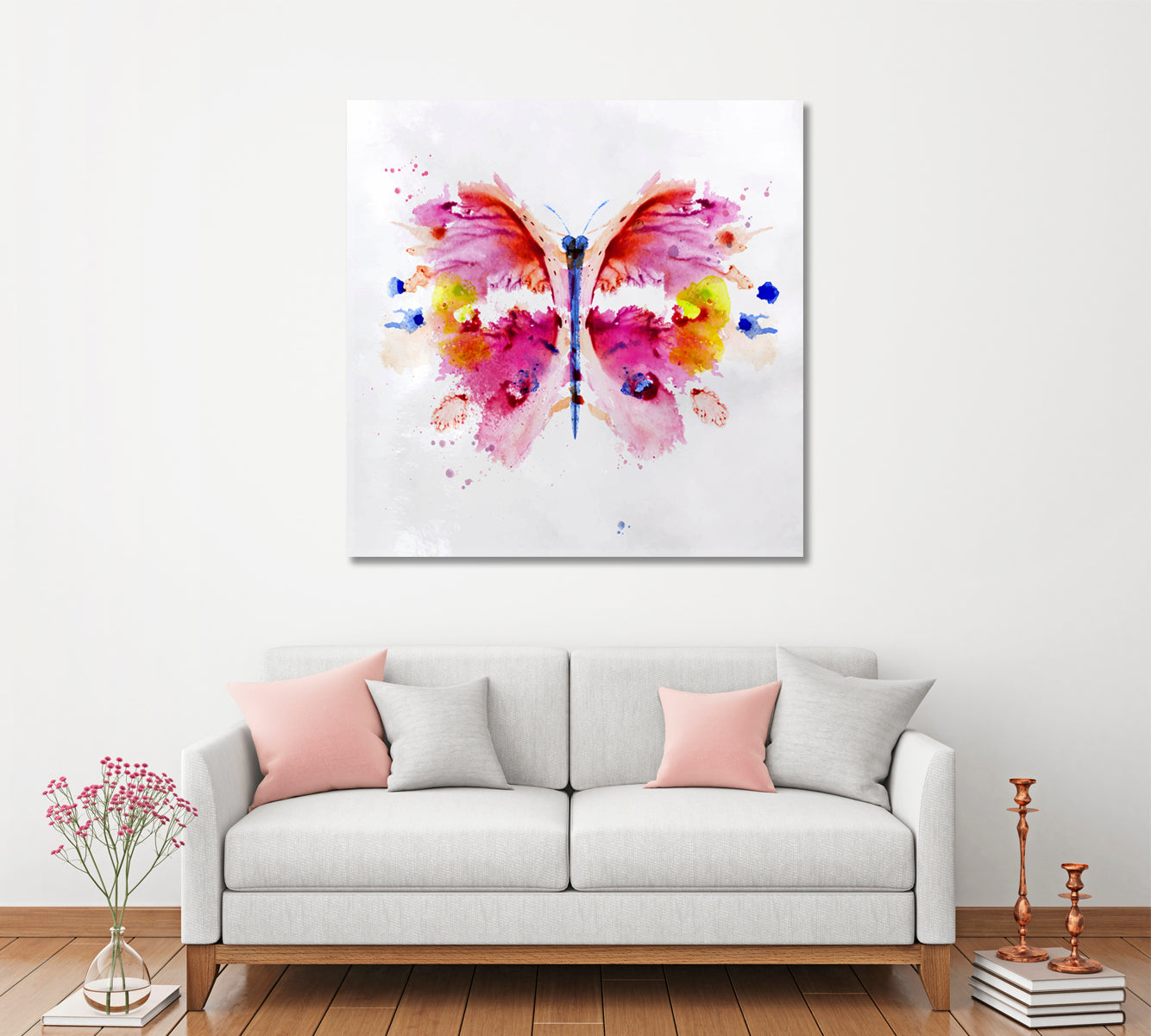 Abstract Colorful Swallowtail Butterfly Canvas Print ArtLexy   