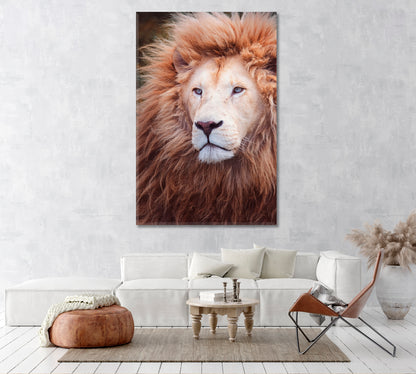 Awesome Portrait of South African Lion Canvas Print ArtLexy 1 Panel 16"x24" inches 