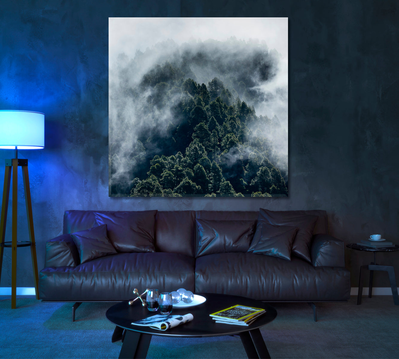 Foggy Pine Forest Canary Islands Canvas Print ArtLexy   