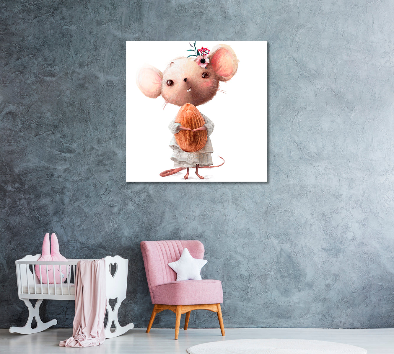 Little Mouse Girl Canvas Print ArtLexy   