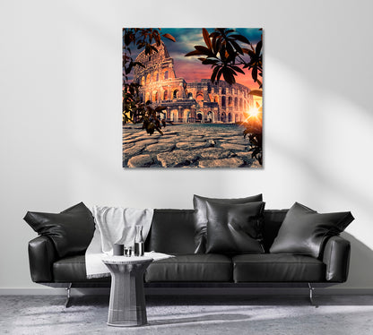 Colosseum in Rome Italy Canvas Print ArtLexy   