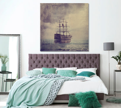 Old Pirate Ship Canvas Print ArtLexy   