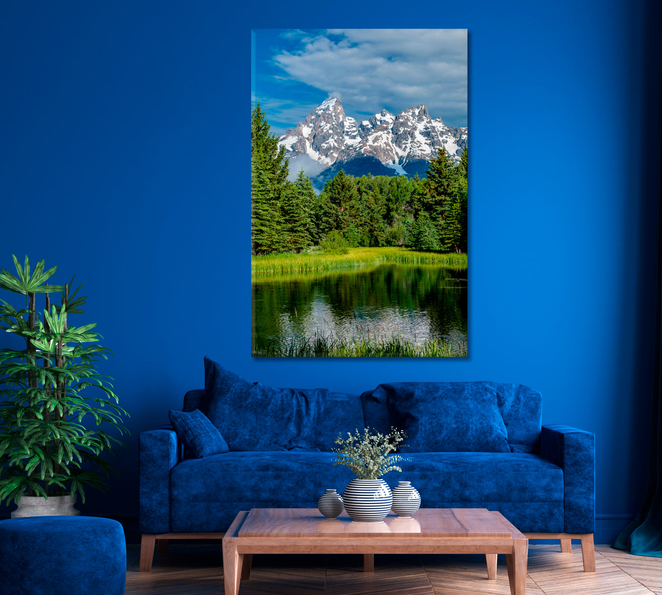 Grand Teton Mountains Wyoming USA Canvas Print ArtLexy   