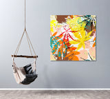 Abstract Autumn Leaves Canvas Print ArtLexy   