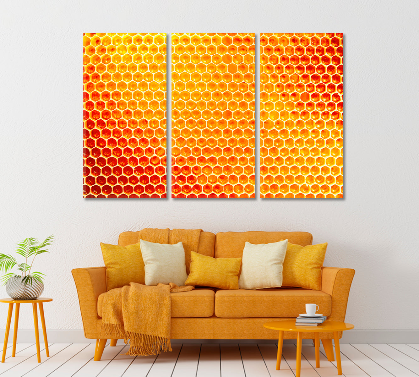 Honeycomb from Beehive Canvas Print ArtLexy   