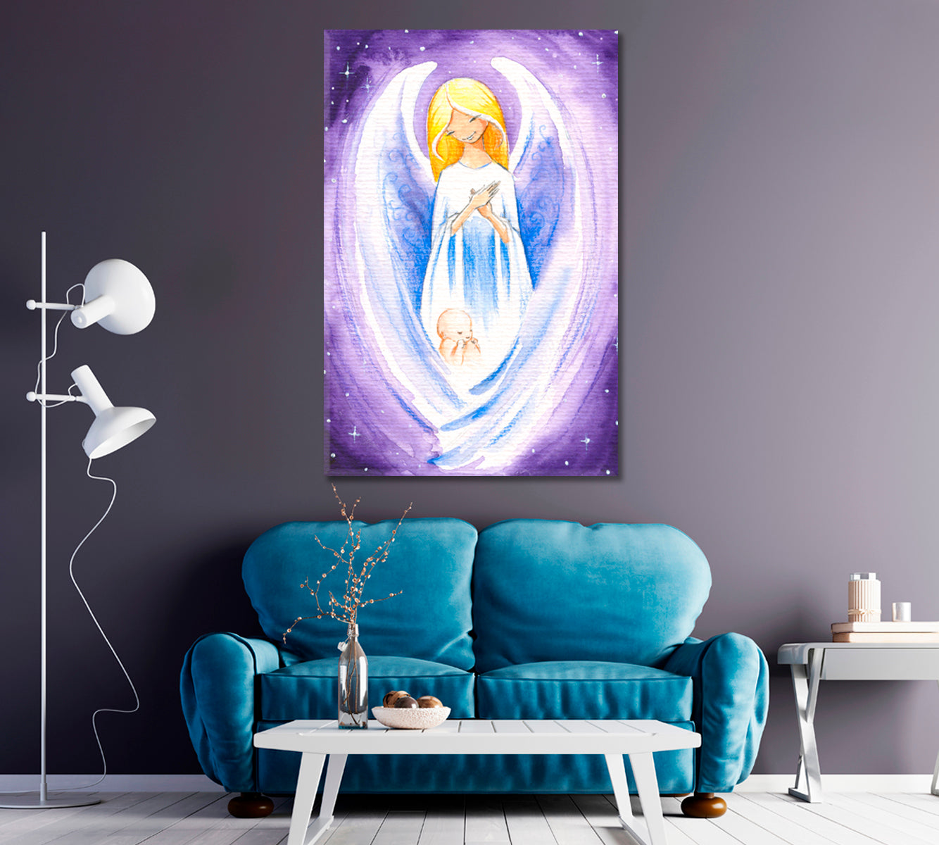 Guardian Angel Protects Child Canvas Print ArtLexy   