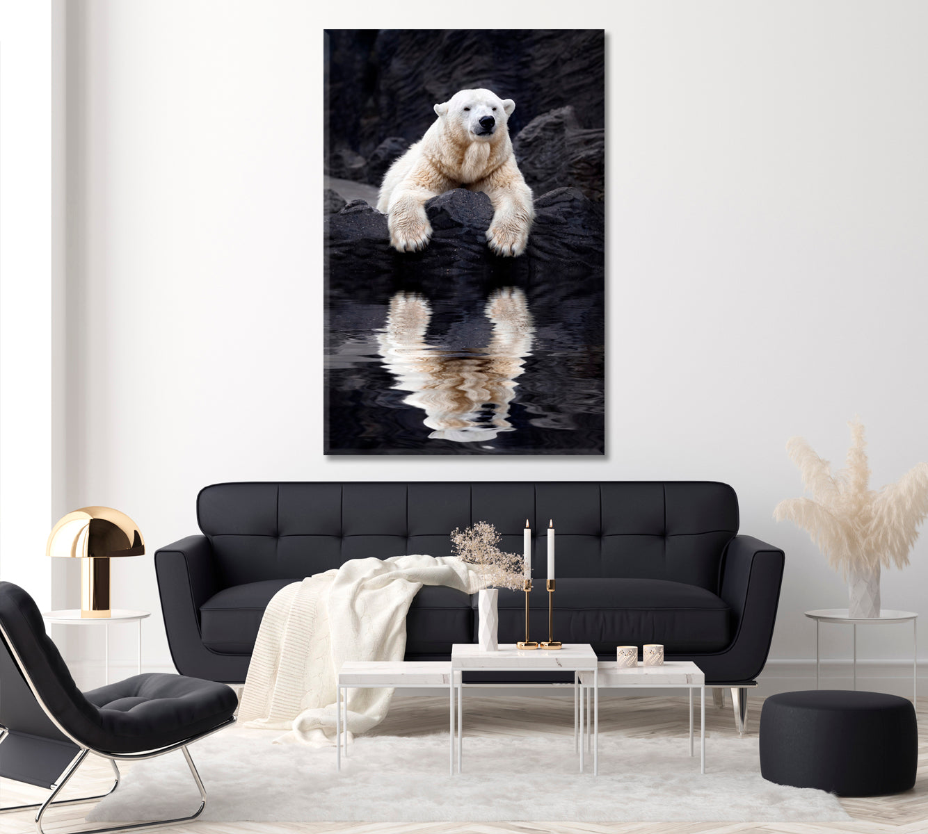 Polar Bear Canvas Print ArtLexy   