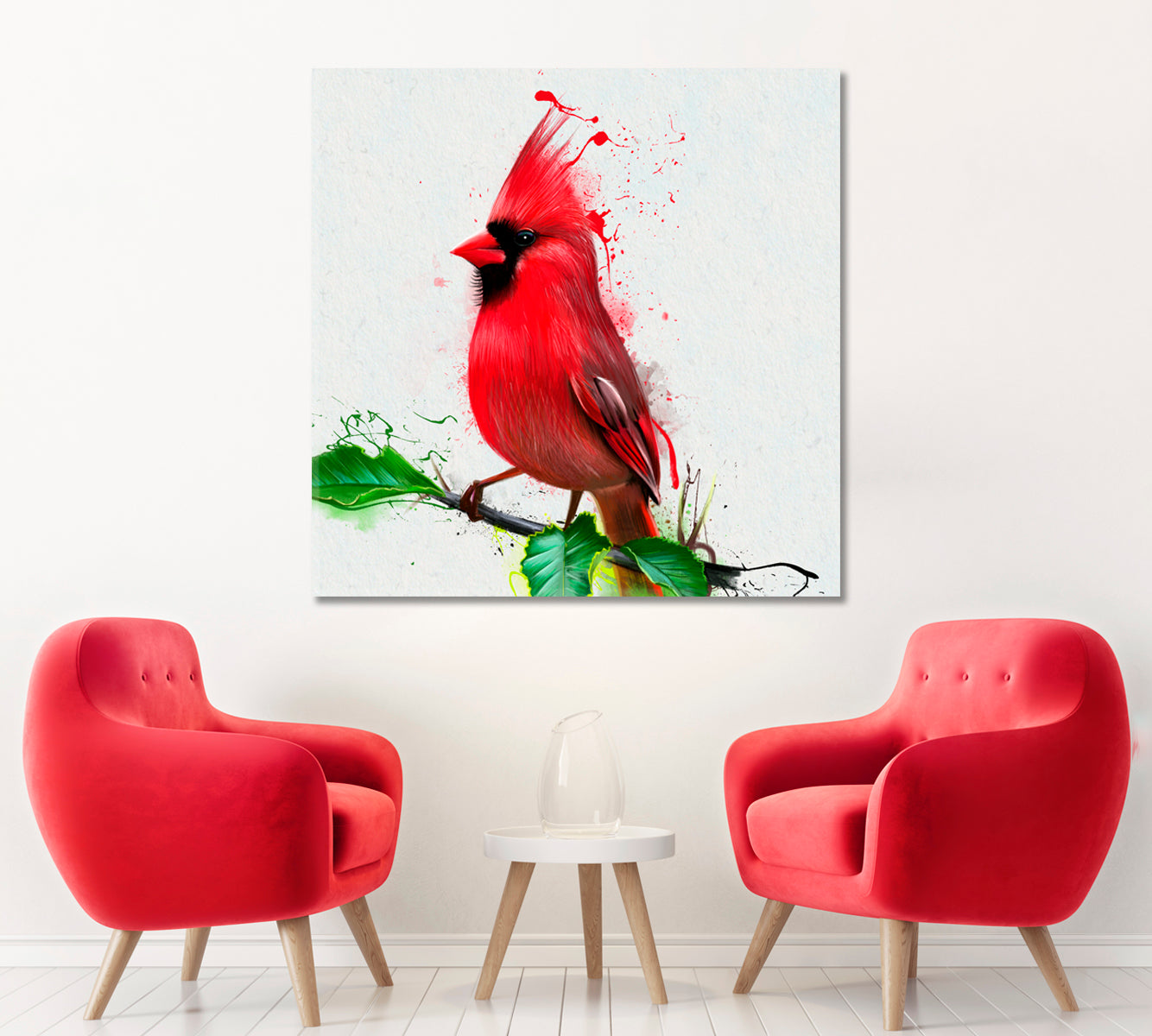 Northern Cardinal Bird Canvas Print ArtLexy   