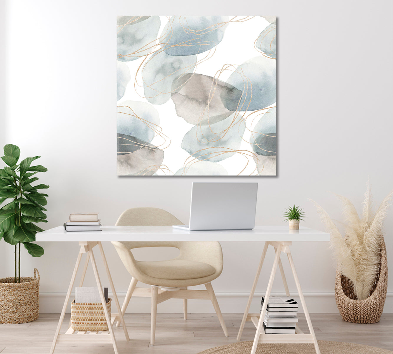 Abstract Nordic Pattern Canvas Print ArtLexy   