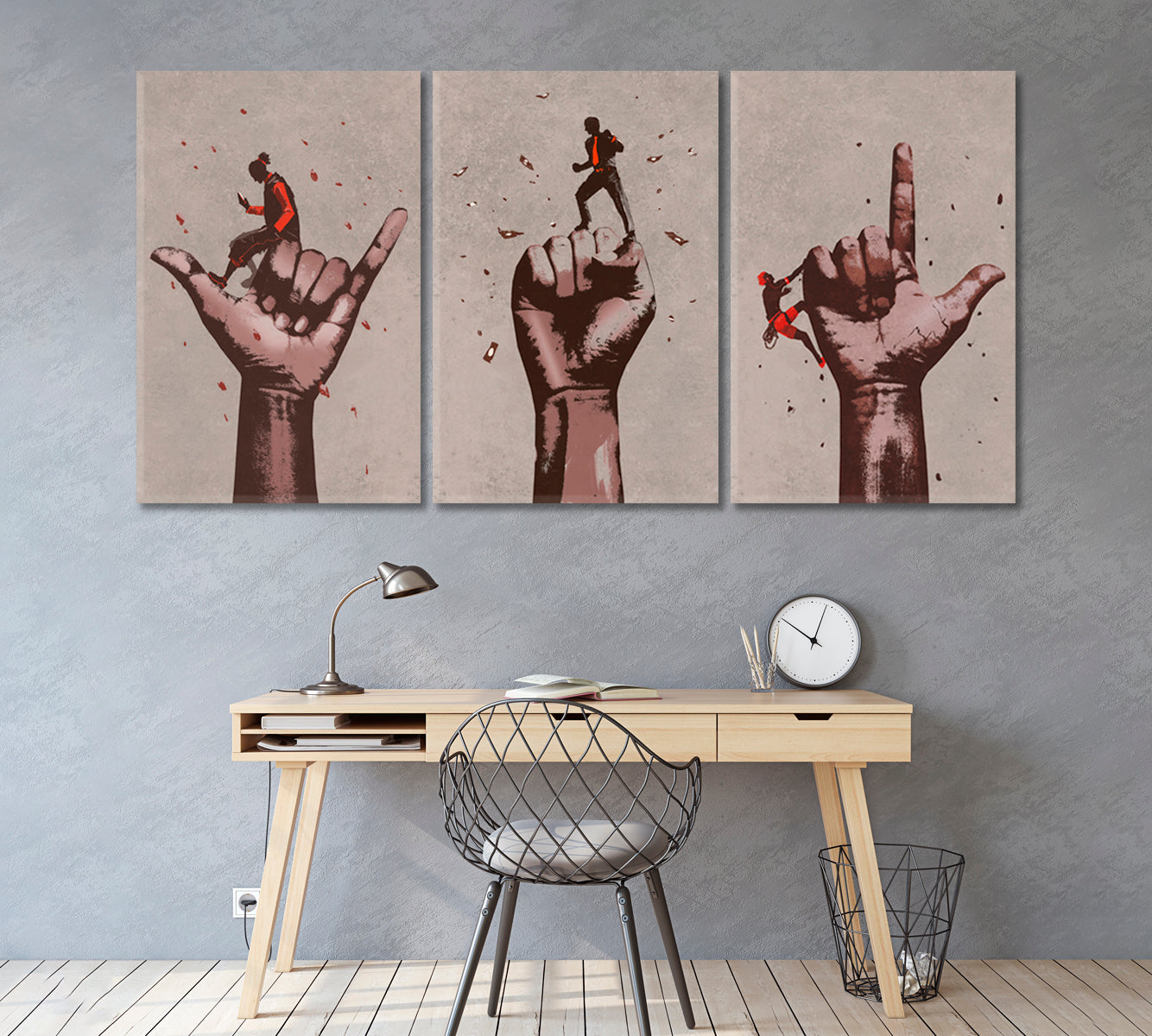 Set of 3 You Can Do It Motivational Sign Canvas Print ArtLexy   