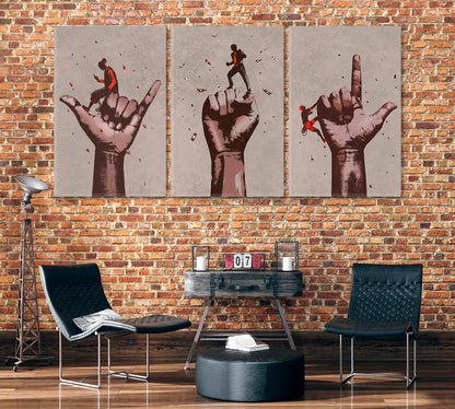 Set of 3 You Can Do It Motivational Sign Canvas Print ArtLexy   