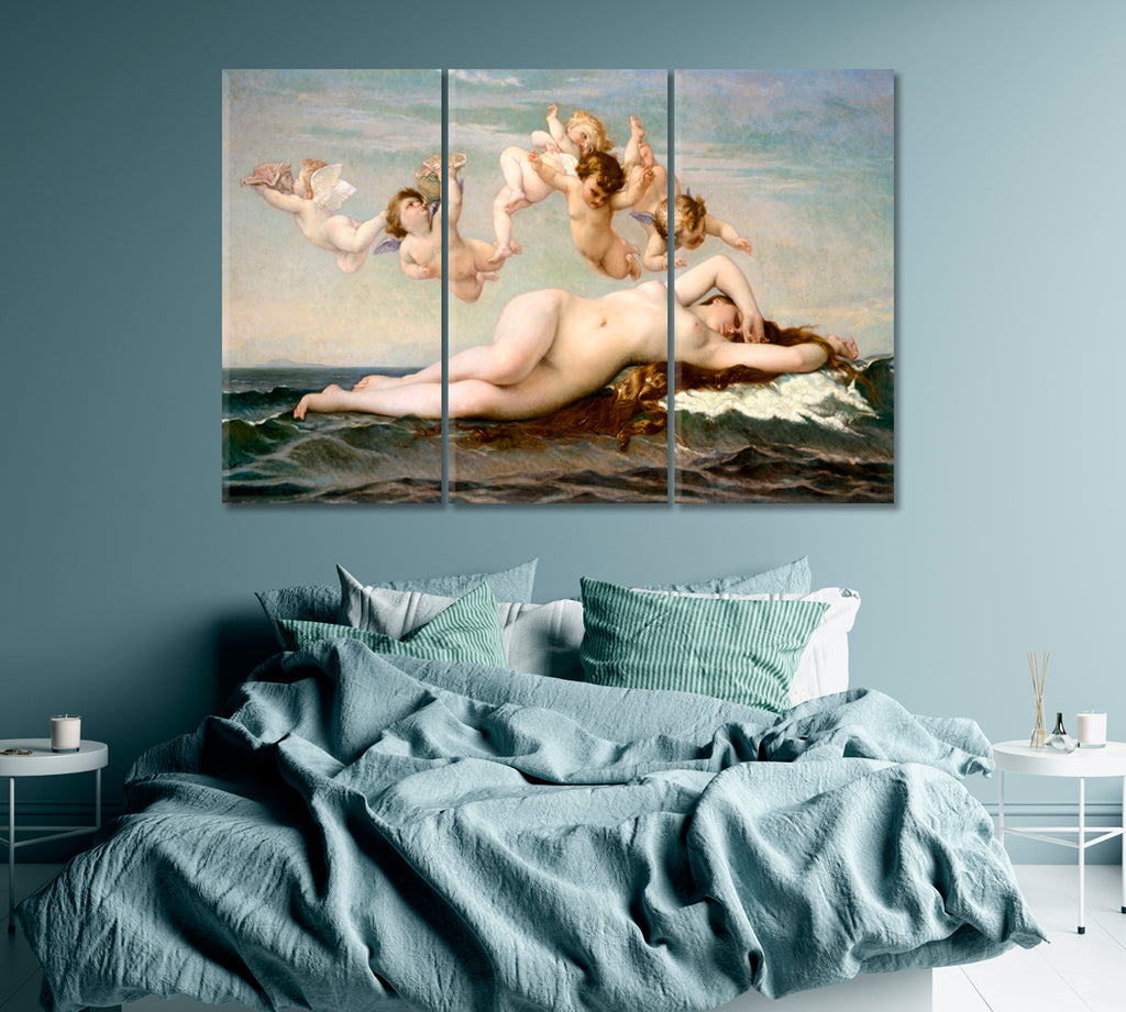 The Birth of Venus Canvas Print ArtLexy 3 Panels 36"x24" inches 