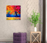 Colorful Autumn Trees Canvas Print ArtLexy   