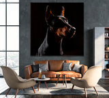Doberman Dog Portrait Canvas Print ArtLexy   