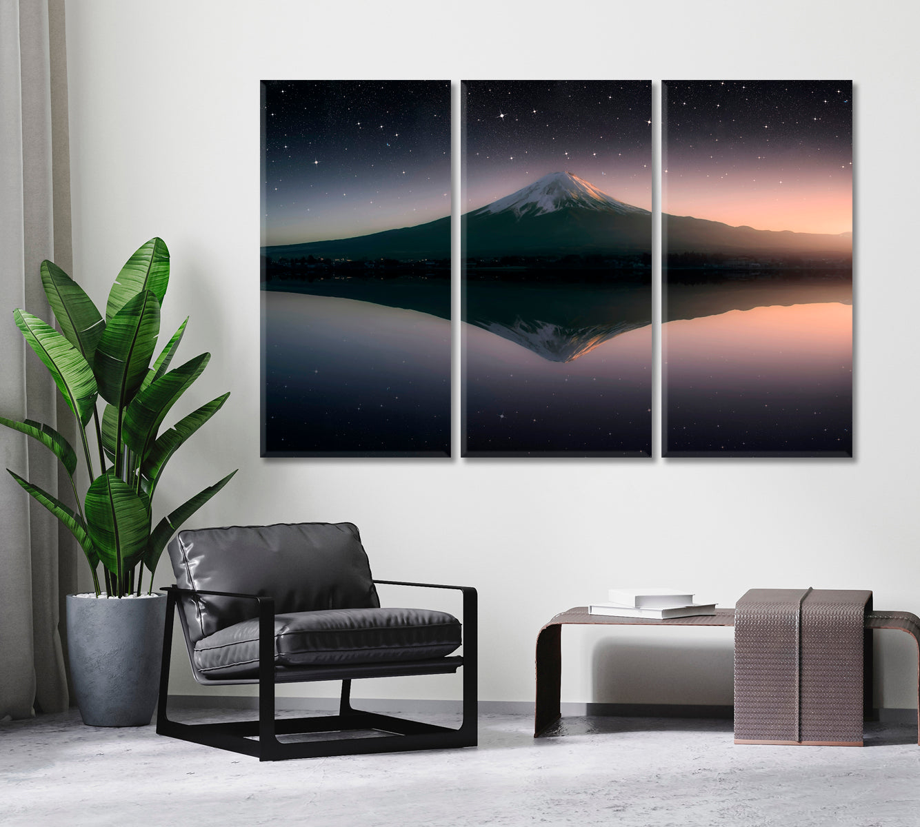Mount Fuji Reflection in Kawaguchi Lake Japan Canvas Print ArtLexy   