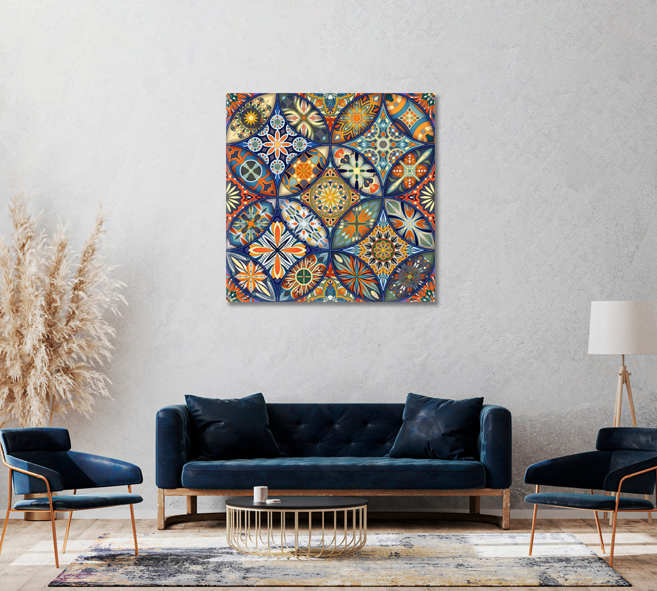 Ethnic Mosaic Pattern Canvas Print ArtLexy   