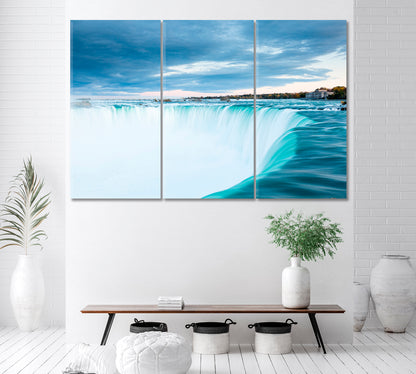 Niagara Falls Canada Canvas Print ArtLexy 3 Panels 36"x24" inches 