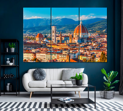 Florence Italy Canvas Print ArtLexy 3 Panels 36"x24" inches 