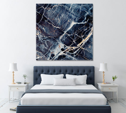 Marble with Veins Canvas Print ArtLexy 1 Panel 12"x12" inches 