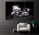 Harley-Davidson Ultra Classic Electra Glide Canvas Print ArtLexy 3 Panels 36"x24" inches 