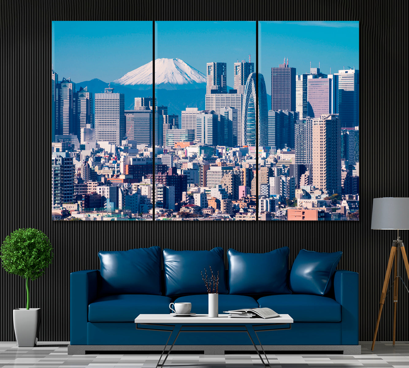 Tokyo Japan Canvas Print ArtLexy 3 Panels 36"x24" inches 