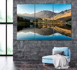 Buttermere Lake England Canvas Print ArtLexy 3 Panels 36"x24" inches 