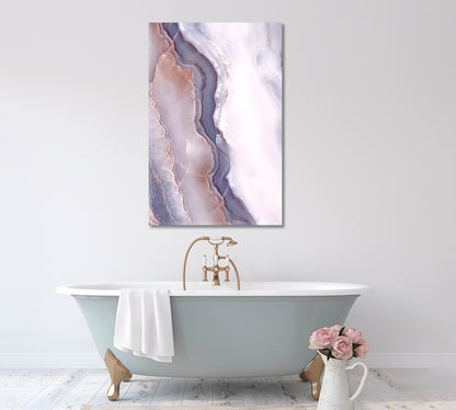 Luxurious Veined Marble Stone Canvas Print ArtLexy   