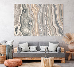 Abstract Curly Marble Canvas Print ArtLexy 3 Panels 36"x24" inches 