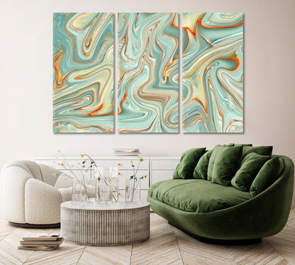 Abstract Green Agate Marble Canvas Print ArtLexy   