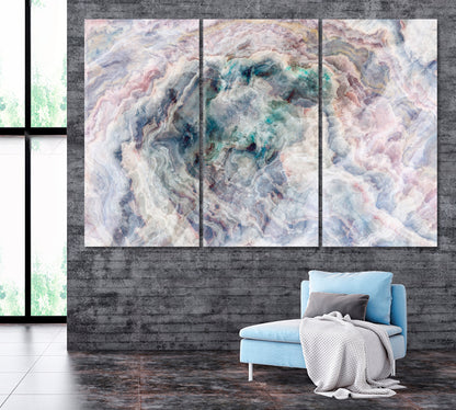 Multicolor Onyx Abstract Pattern Canvas Print ArtLexy 3 Panels 36"x24" inches 