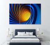 Abstract Vortex Canvas Print ArtLexy 3 Panels 36"x24" inches 