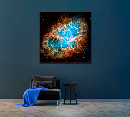 Crab Nebula Canvas Print ArtLexy 1 Panel 12"x12" inches 