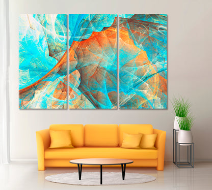 Abstract Creative Graphic Design Canvas Print ArtLexy 3 Panels 36"x24" inches 