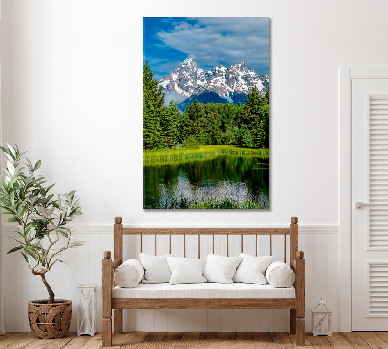 Grand Teton Mountains Wyoming USA Canvas Print ArtLexy   