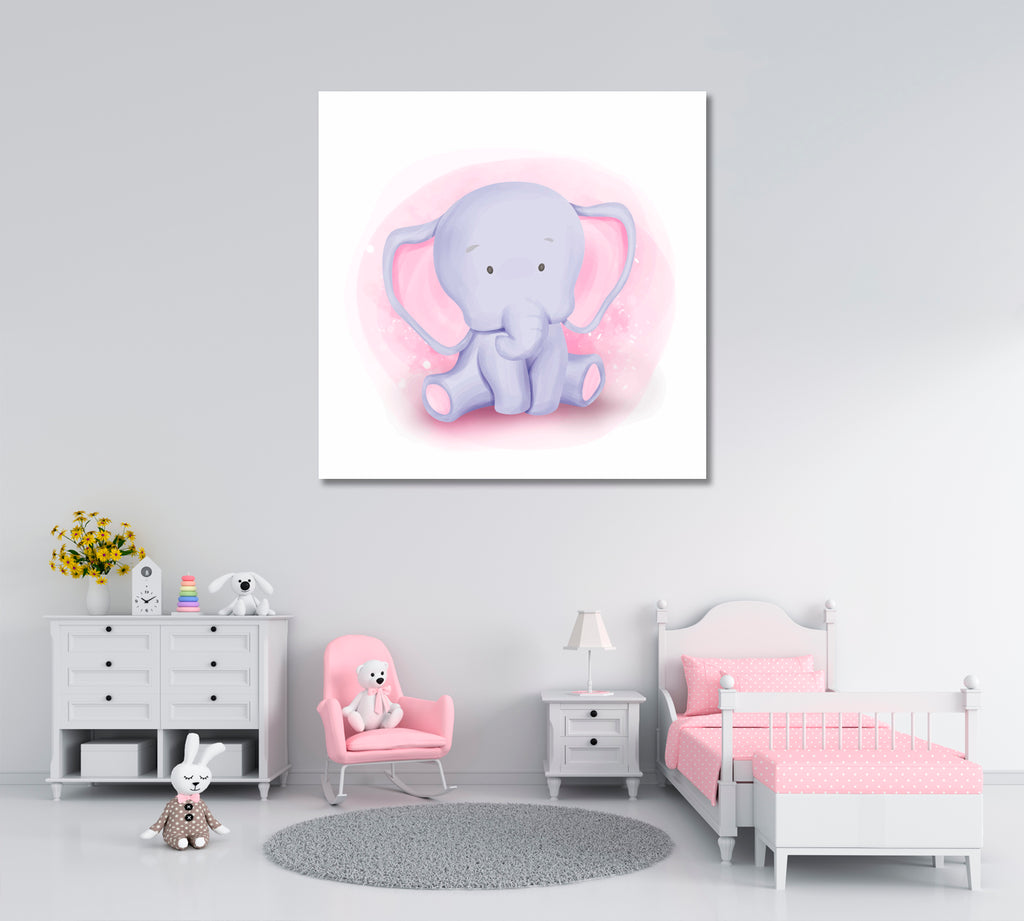 Little Elephant Canvas Print ArtLexy   