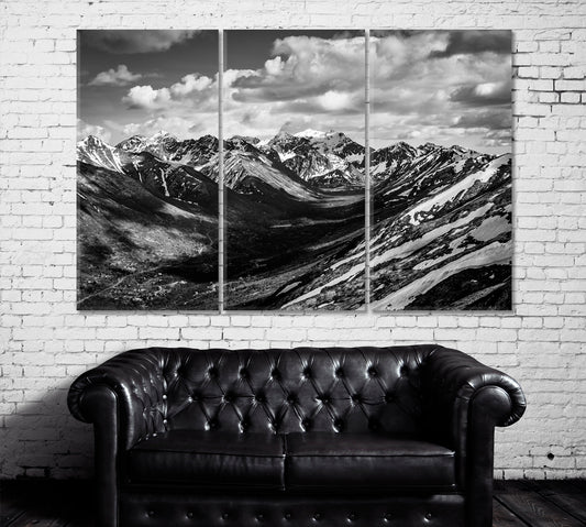 Chugach State Park Alaska Canvas Print ArtLexy 3 Panels 36"x24" inches 