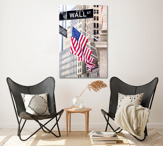 Wall Street Sign New York Canvas Print ArtLexy   