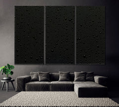 Water Droplets Canvas Print ArtLexy 3 Panels 36"x24" inches 