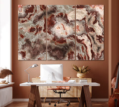 Abstract Agate Effect Design Canvas Print ArtLexy 3 Panels 36"x24" inches 