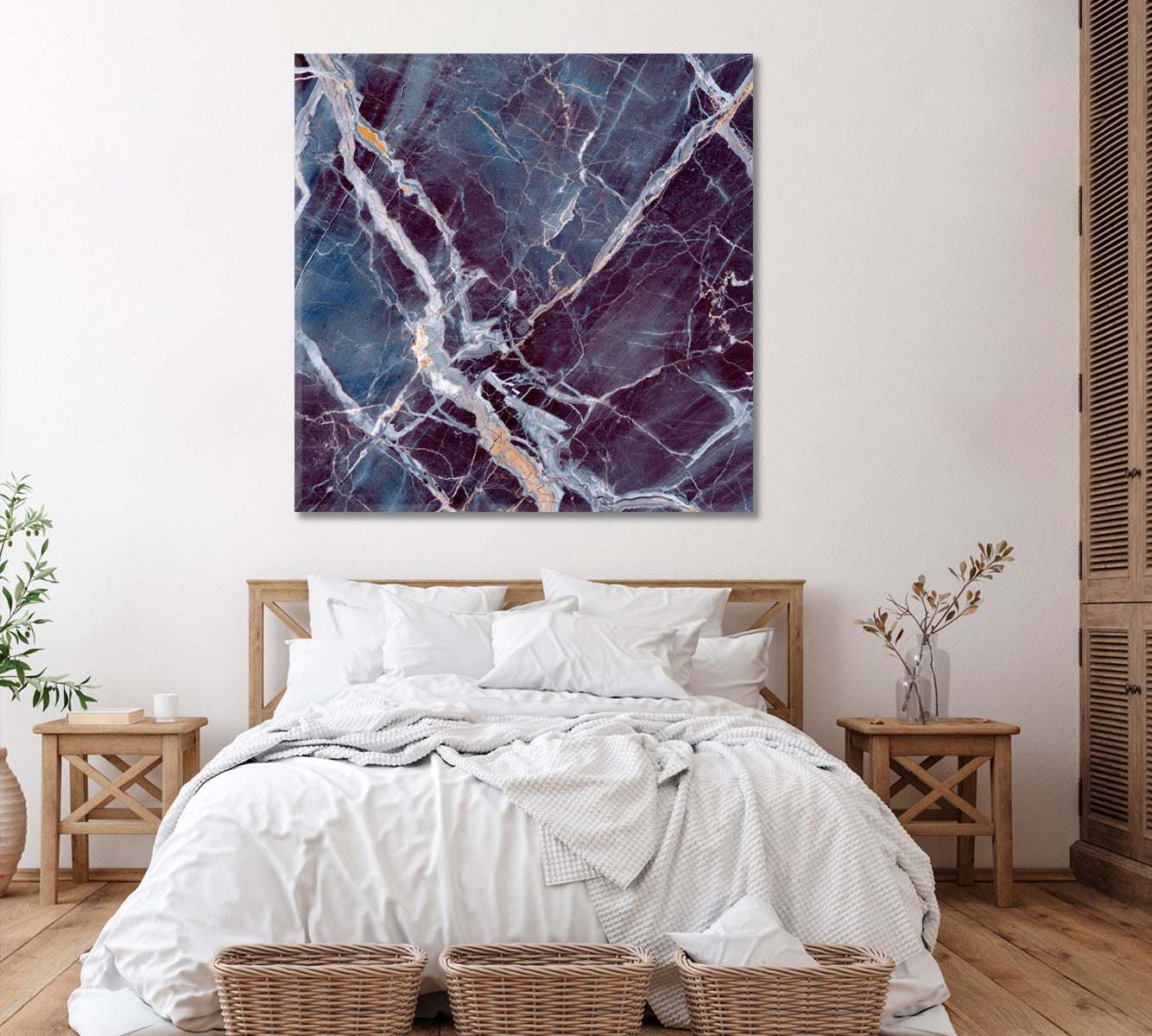 Marble Stone with Veins Canvas Print ArtLexy   