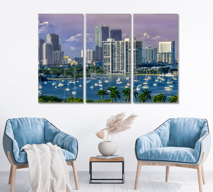 Port of Miami Florida US Canvas Print ArtLexy   