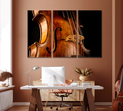 Violin Close-up Canvas Print ArtLexy   