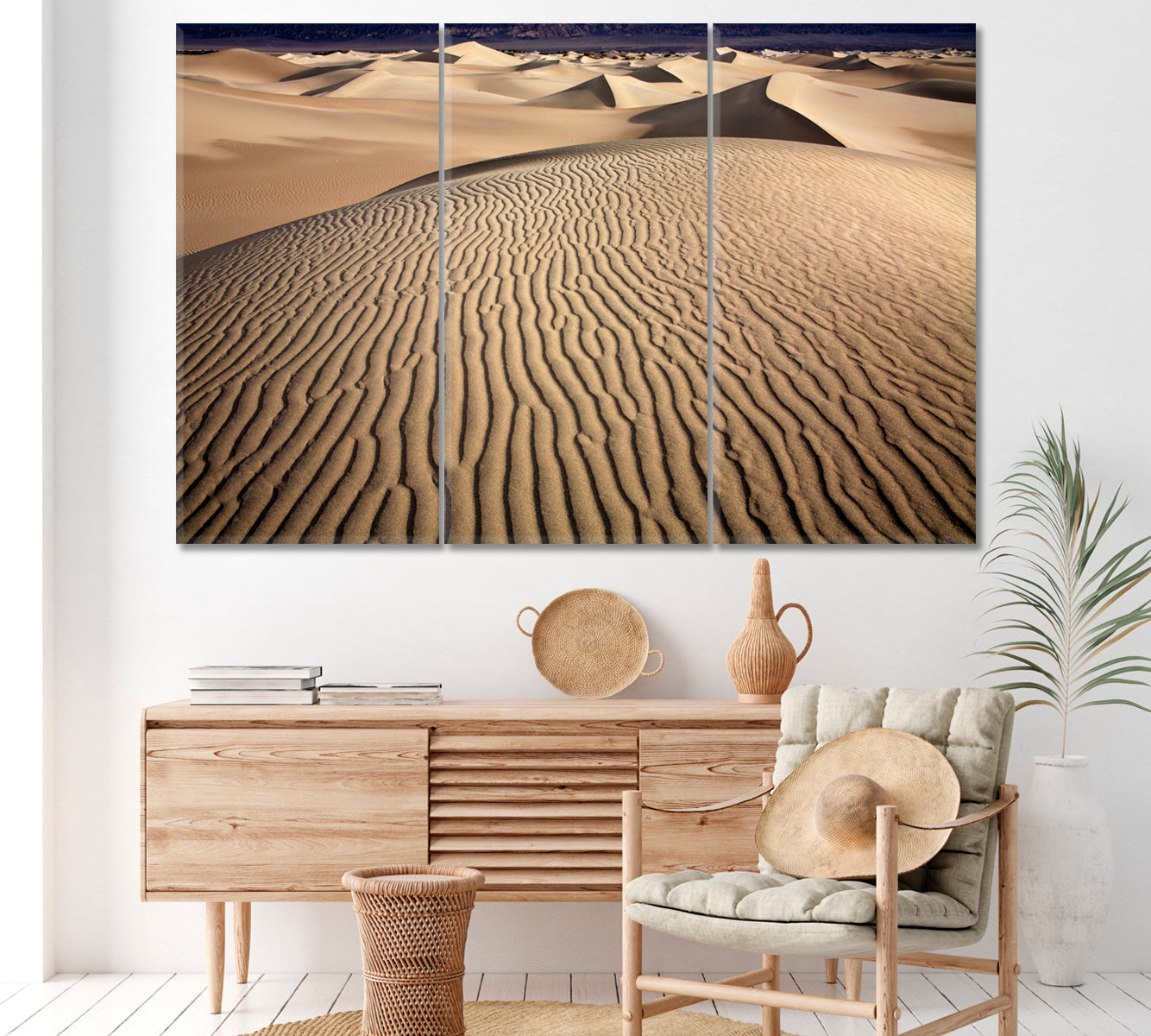 Death Valley National Park California Canvas Print ArtLexy 3 Panels 36"x24" inches 