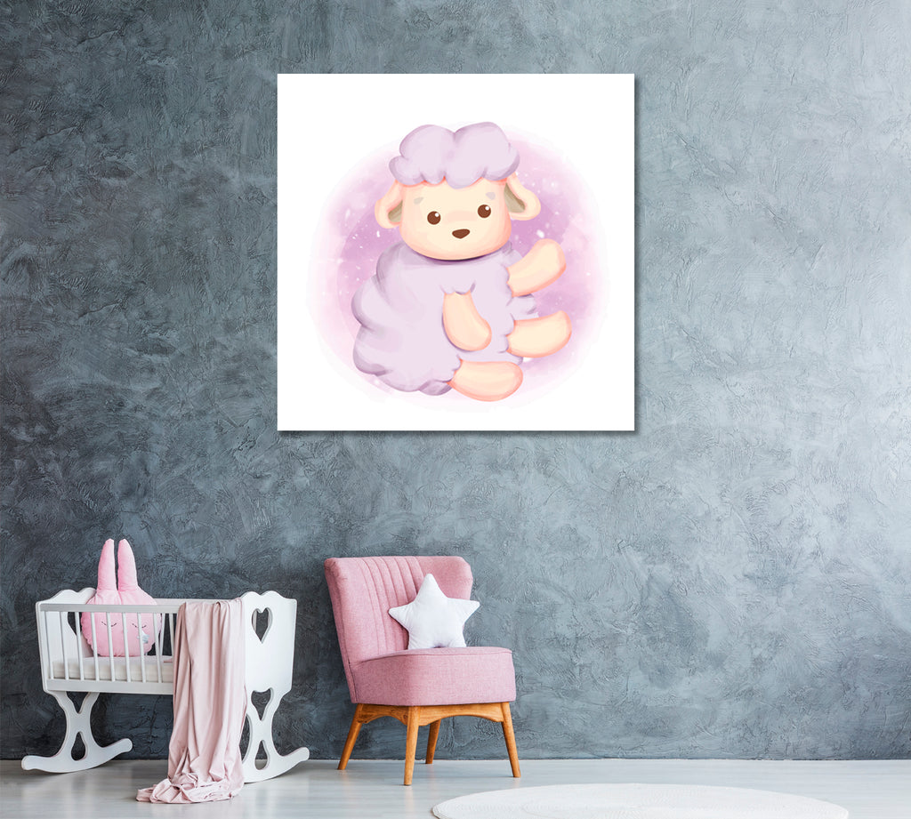 Baby Sheep Canvas Print ArtLexy 1 Panel 12"x12" inches 