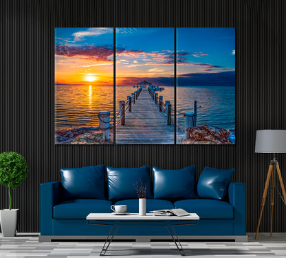 Florida Keys Dock Pier Canvas Print ArtLexy   